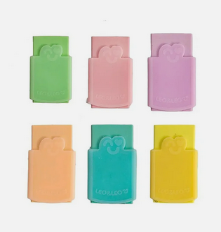 Borracha Tom Pastel com Capa Plástica Leonora