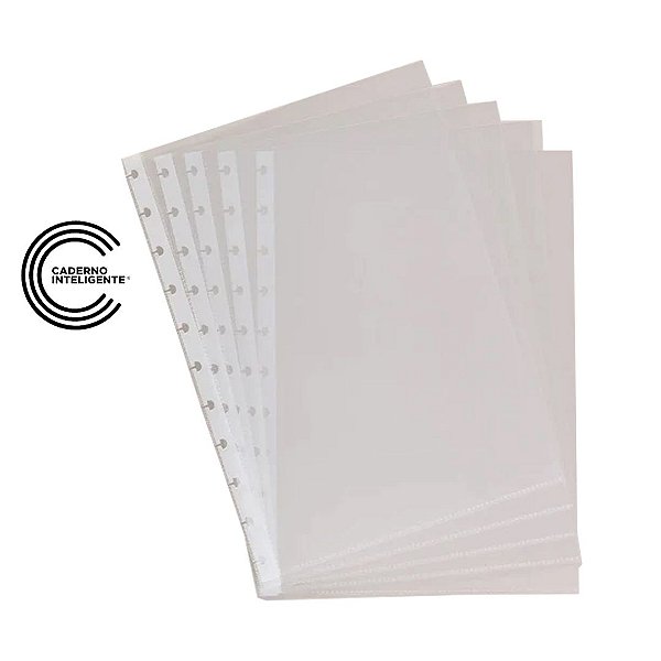 Kit 5 Bolsas Plásticas Caderno Inteligente