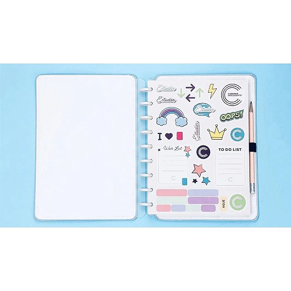 Folhas de Adesivos Cool Caderno Inteligente