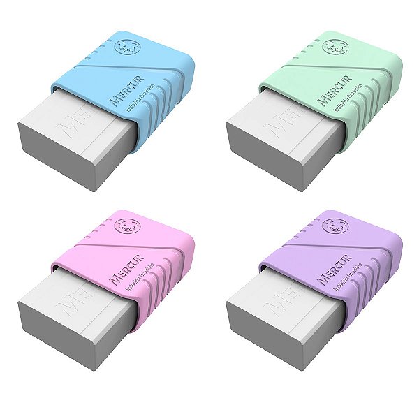 Borracha Escolar com Capa Tons Pastel Mercur