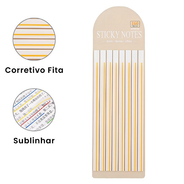 Marca Texto Fita com Linha Sublinhar