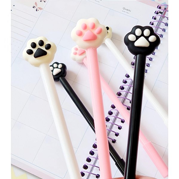 Caneta Fofa Patinha Gel