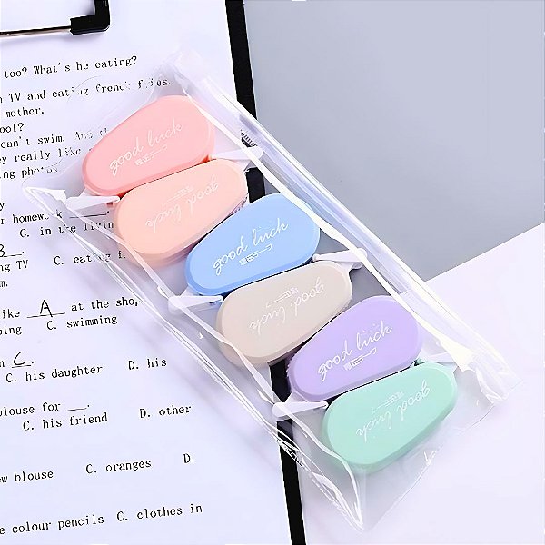 Fita Corretiva Pastel Good Luck 6 Cores