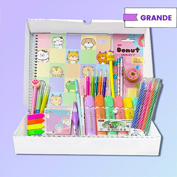 Kit Studies com Caderno 30 itens Tamanho G