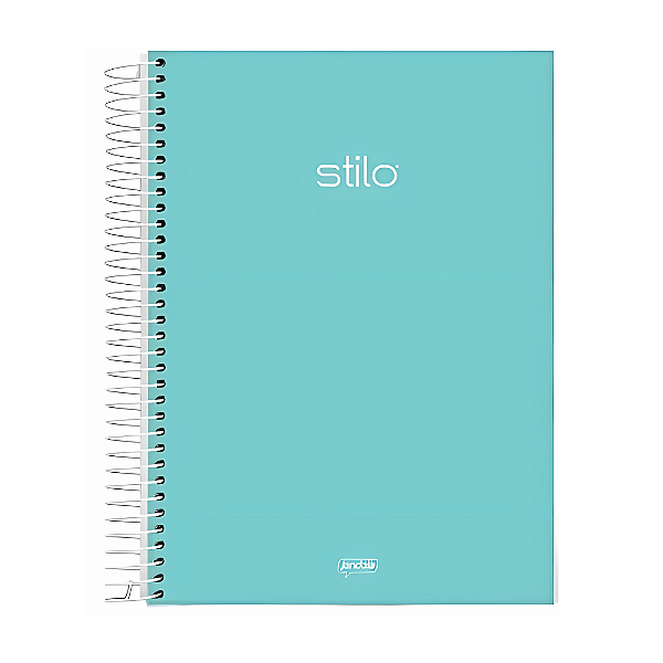 Caderno Stilo Pastel Espiral Universitário 1 Matéria Verde