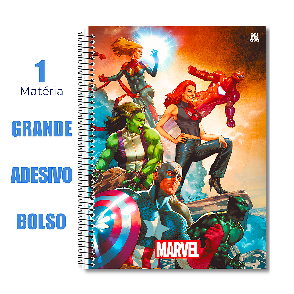 Caderno Universitário 1 Matéria Marvel Now Dawn Battle
