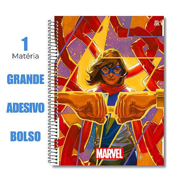 Caderno Universitário 1 Matéria Marvel Now Thor e Loki