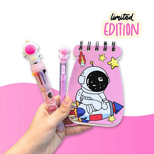 Mini Kit Papelaria Fofa Astronauta | edição limitada