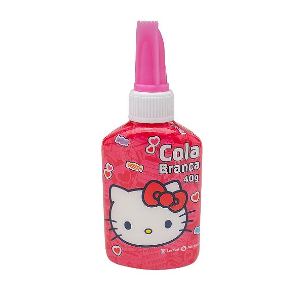 Cola Branca Escolar Líquida Hello KItty 40 Gramas