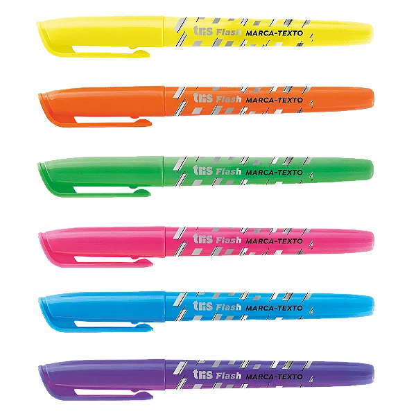 Marca Texto TRIS Flash Neon 6 Cores