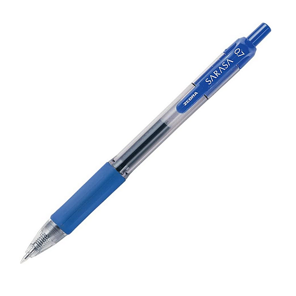 Caneta Gel Esferoráfica Zebra Sarasa 0.7 mm Azul