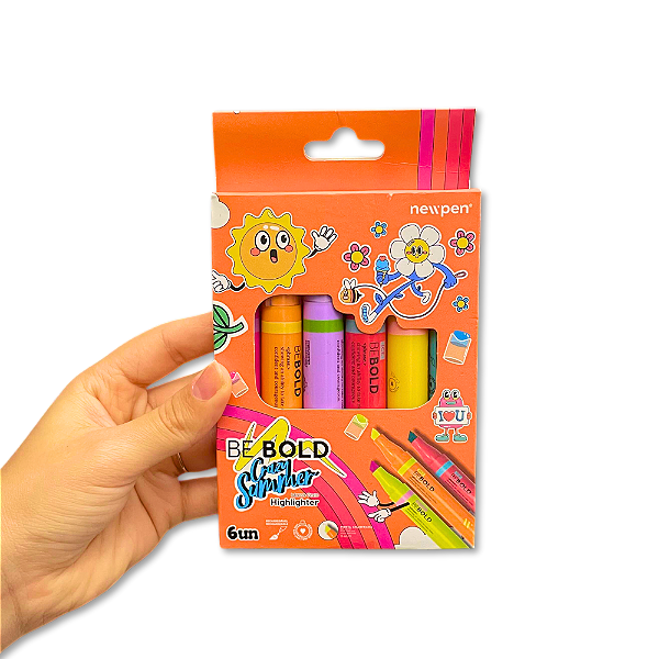 Conjuto 6 Marca-Texto BE BOLD Crazy Summer