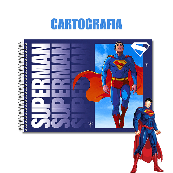 Caderno de Colorir 60 Folhas Superman Retângulo