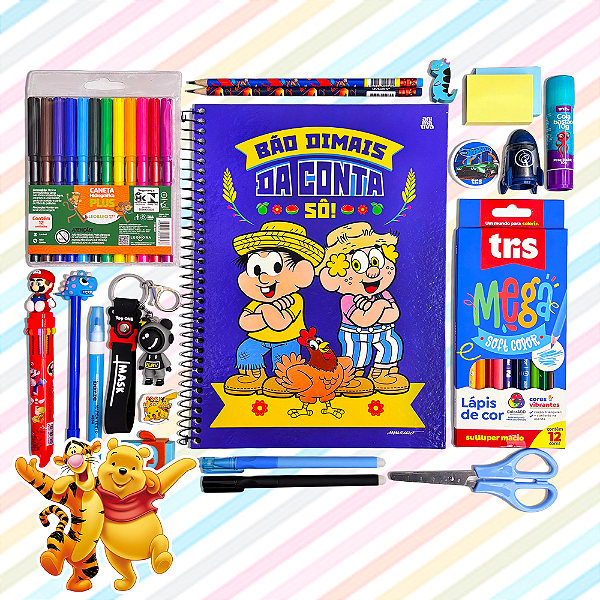Kit Studies Menino Infantil com Caderno 1 Matéria