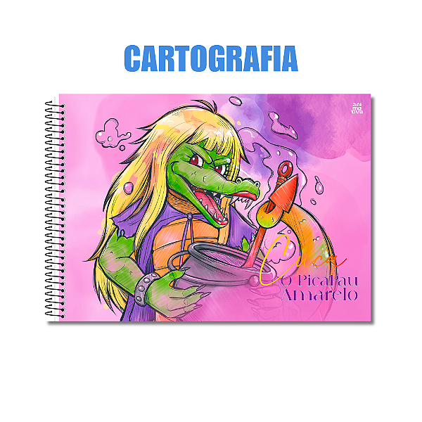 Caderno de Desenho PicaPau Amarelo Cuca