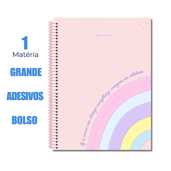 Caderno Universitário 1 Matéria ARC-EN-CIEL If A Word