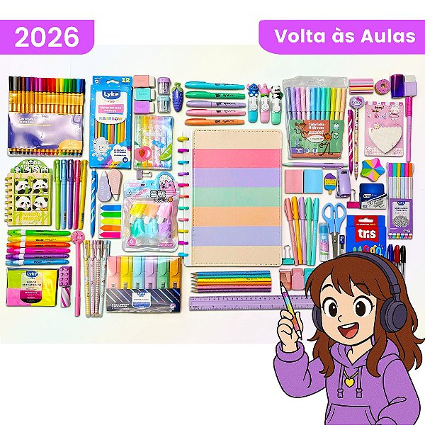 Kit Caderno de Disco Grande