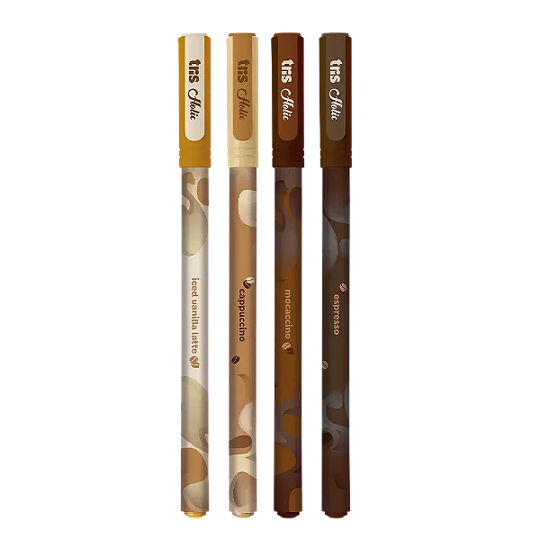 Caneta Esferográfica 1.0 mm Perfumada Coffee TRIS