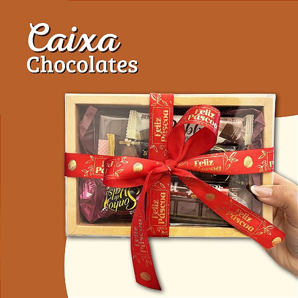 Caixa de Chocolates de Papelaria Páscoa