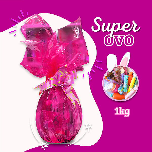 Super Ovo de Páscoa Papelaria e Chocolates