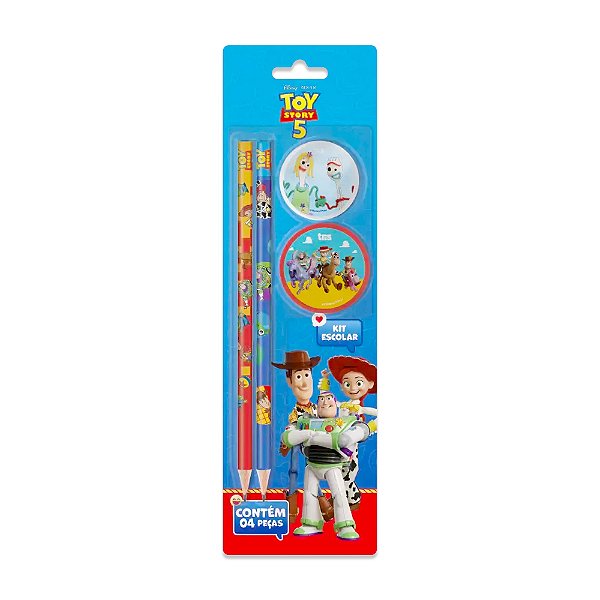 Conjunto Lápis Borracha Apotandor Toy Story 5