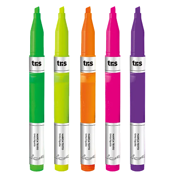 Marca-Texto Flux TRIS Holic Tinta Líquida Macio Rende Mais