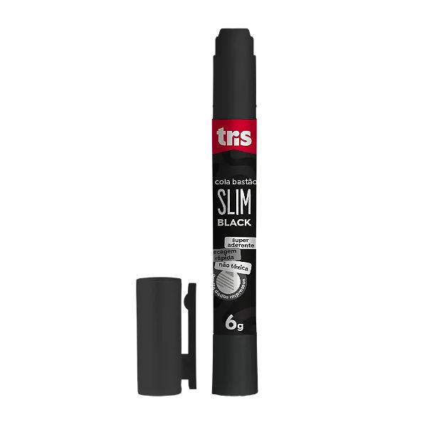 Cola Bastão Preta Super Aderente Protege os Dados TRIS 6g