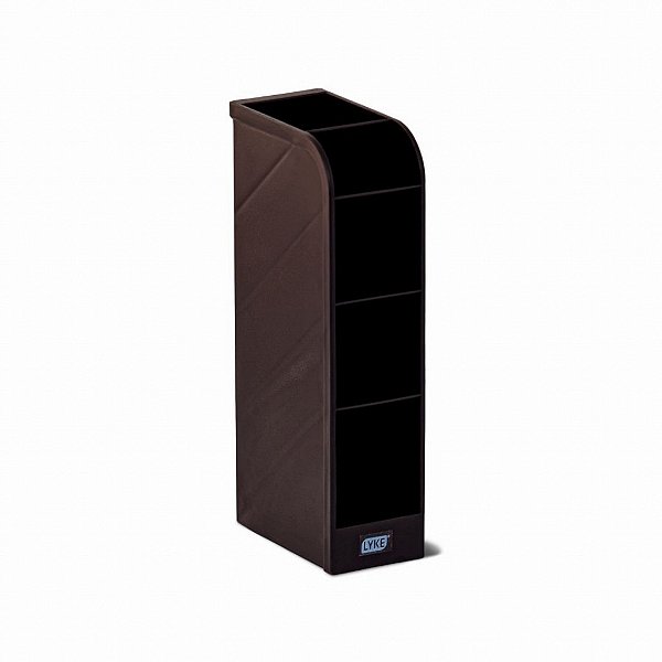 Organizador de Mesa Porta Canetas 5 Divisórias Branco Lyke