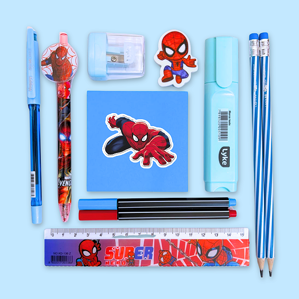 Mini Kit Papelaria Homem Aranha