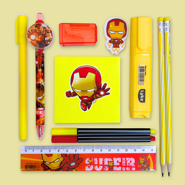 Mini Kit Papelaria Homem de Ferro
