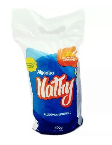 Algodão Hidrófilo 500g - Nathy
