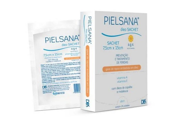 Gaze Rayon Pielsana 7,5cm x 15cm - 5ml A.G.E Unidade - DBS