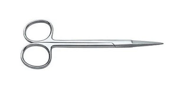 Tesoura Íris Reta 11cm em Aço Inoxidável - Vital Gold