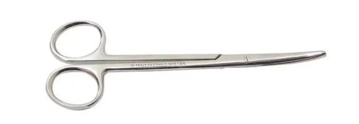 Tesoura Metzembaum 14,5cm Curva em aço Inoxidável - Vital Gold