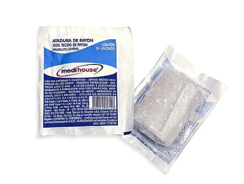 Atadura de Rayon 7,5cm x 5m Estéril - Medi House