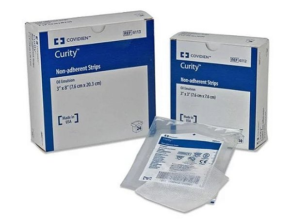 Curity Compressa C/ Emulsão Petrolatum 7,6 x 7,6cm Unidade - Covidien