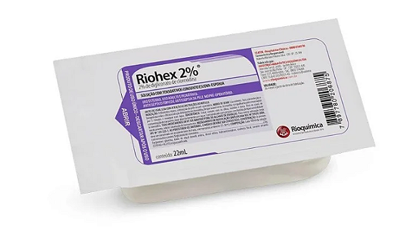 Escova com Clorexidina P/ Assepsia 2%  CHG 22ml - Rioquimica