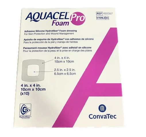 Curativo Aquacel Foam Pro Estéril 10cm x 10cm Unidade - Convatec