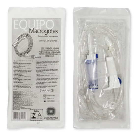 Equipo Macrogotas para Infusão Intravenosa - Descarpack