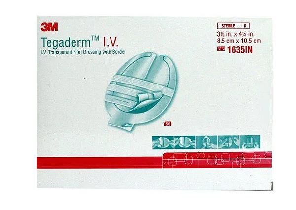 Curativo Tegaderm Transparente 8,5cm x 10,5cm 1635BRIV Unidade - 3M