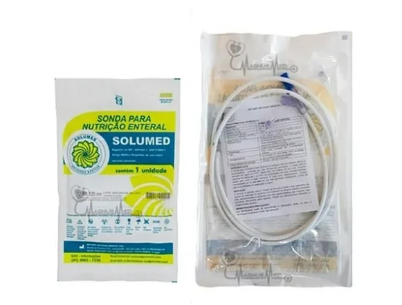 Sonda de Alimentação Enteral com Guia 10fr - Solumed