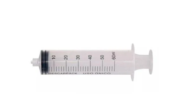 Seringa de 60ml Bico Lock Unidade - Descarpack
