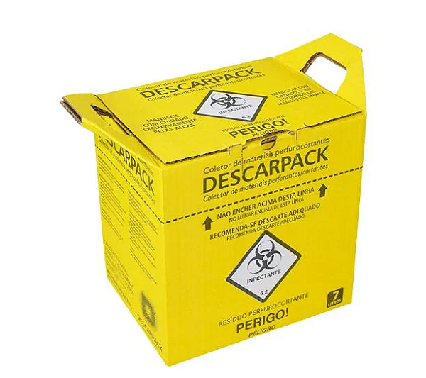 Coletor para Material Perfurocortante 7,0L Unidade - Descarpack