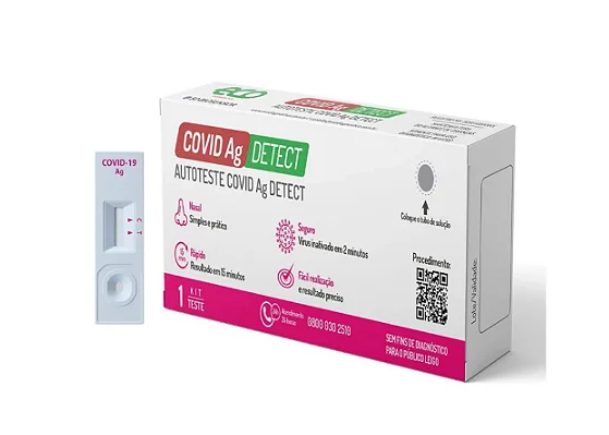Auto Teste Covid - 19 AG Detect Nasal Unidade - Eco