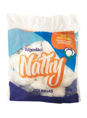 Algodão em Bola Super Absorvente 100g - Nathy