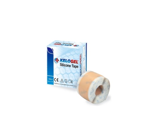 Fita Adesiva de Silicone em Rolo Tape Médico Hospitalar 4cmx1,5m - Kelogel