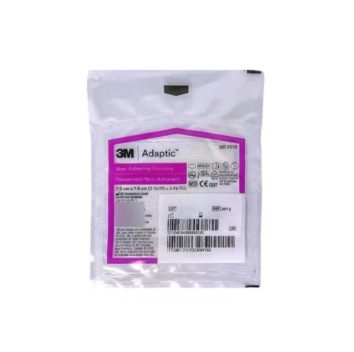 Curativo C/ Emulsão Petrolatum 7,6 x 7,6cm Adaptic Não Aderente Unidade Systagenix - 3M