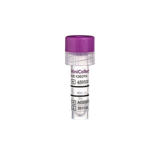 Tubo Roxo Edta K3 0,25/0,5ml Minicollect C/50 Unidades Vacuette - Greiner