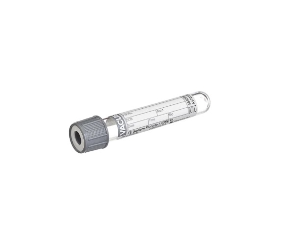 Tubo K3 4,0ml a Vácuo Cinza Floureto Glicose e Lactato C/50 Unidades Vacuette - Greiner