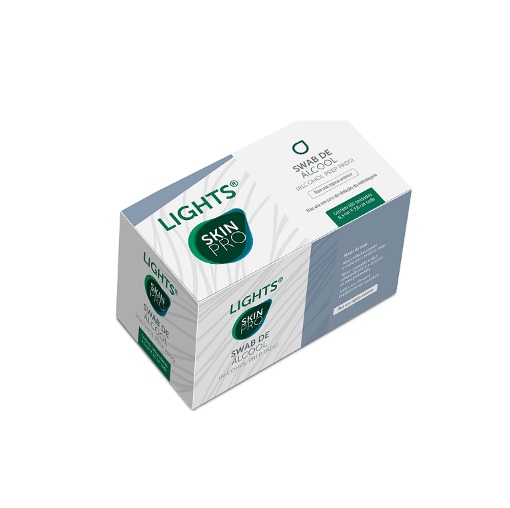 Álcool Swab Em Sachê Light C/100 Unidades Skin Pro- Hartmann